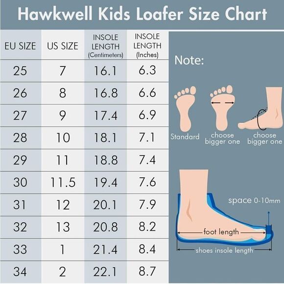 NIB Hawkwell Kids Casual Penny Loafer Moccasin Dress Driveing Shoes NAVY - Picture 6 of 7